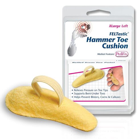 PediFix Soft Felt Hammer Toe Cushion Crest X-LARGE LEFT -1- in Saudi Arabia
