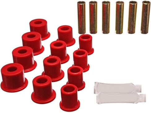 Energy Suspension For Mazda B2200/B2600 1993 Spring Shackle Bushings Rear - Red | 4.2134R in Saudi Arabia