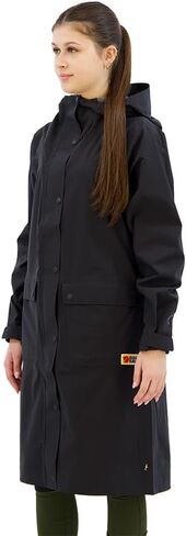 Fjallraven Women's Vardag Rain Parka, Black (F14500131, US, Alpha, Small, Regular, Regular) in Saudi Arabia