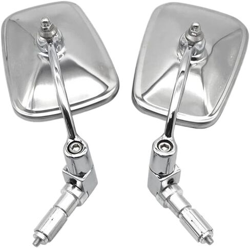 دراجة نارية مرآة 7/8 بوصة 22 مللي متر المقود بار نهاية مربع مرآة الرؤية الخلفية الجانبية متوافق مع المروحية مقهى المتسابق المدرسة القديمة بوبر in Kuwait