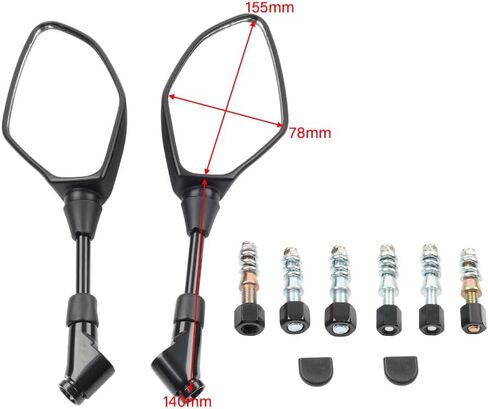 Cnamid5 1 Pair Iron Blind Spot Mirrors Interior Mirrors Rear View Mirrors For Yamaha MT-15 2015-2024 in Saudi Arabia
