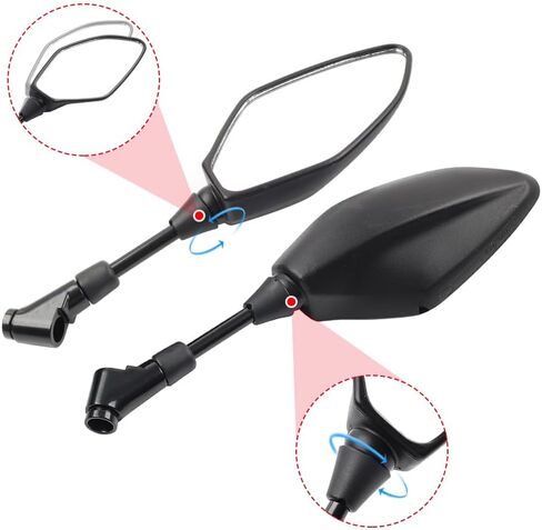 Cnamid5 1 Pair Iron Blind Spot Mirrors Interior Mirrors Rear View Mirrors For Yamaha MT-15 2015-2024 in Saudi Arabia