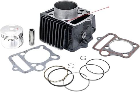 54mm Bore 69mm Stroke Cylinder Kit with 14mm Spark Plug Clearance for 125cc 1P54FMI Engine Compatible with Pit Bikes Including Kaya Xmotos Apollo and Tmax(8MM) in Kuwait