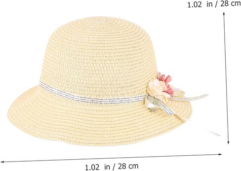 LIFKOME Girls Summer Hat Bag 1 Set Boys and Girls Sunshade Sun Block Children's Outdoor Easy to Carry Beige in Saudi Arabia
