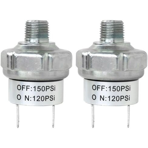 New Air Pressure Switch 120-150 PSI Pressure Switch 1/8"-27 NPT 24V 12V Pressure Switch Air Compressor Pressure Switch 120PSI Pressure Controller 150PSI High Pressure Switch in Saudi Arabia