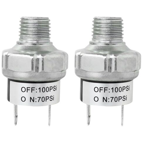 New Air Pressure Switch 70-100 PSI Pressure Switch 1/4"-18 NPT 24V 12V Pressure Switch Air Compressor Pressure Switch 100PSI Pressure Controller 70PSI Low Pressure Switch in Saudi Arabia