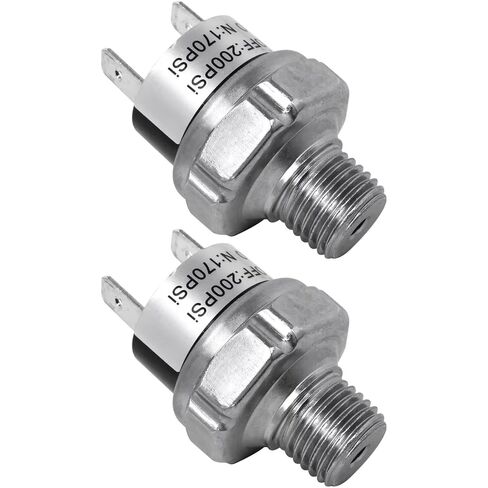 مفتاح ضغط الهواء الجديد 170-200 رطل لكل بوصة مربعة مفتاح الضغط 1/4 "-18 NPT 24 فولت 12 فولت مفتاح الضغط ضاغط الهواء مفتاح الضغط 170 رطل لكل بوصة مربعة جهاز التحكم بالضغط 200 رطل لكل بوصة مربعة مفتاح الضغط العالي in Saudi Arabia