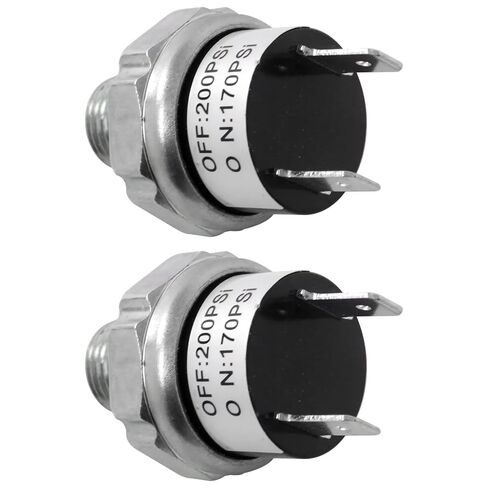 مفتاح ضغط الهواء الجديد 170-200 رطل لكل بوصة مربعة مفتاح الضغط 1/4 "-18 NPT 24 فولت 12 فولت مفتاح الضغط ضاغط الهواء مفتاح الضغط 170 رطل لكل بوصة مربعة جهاز التحكم بالضغط 200 رطل لكل بوصة مربعة مفتاح الضغط العالي in Saudi Arabia