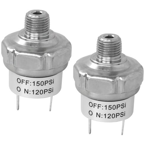 مفتاح ضغط الهواء الجديد 120-150 PSI 1/8 "-27 NPT DC 24V 12V ضاغط الهواء 120PSI 150PSI in Saudi Arabia