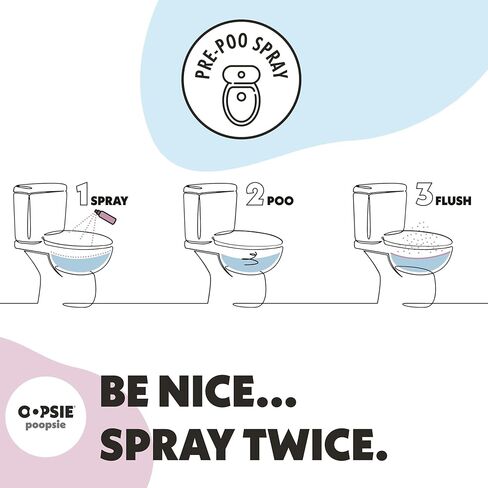 Oopsie Poopsie Before-You-Go Toilet Spray, Travel Essentials, Each Up to 50 Uses, On-The-Go Bathroom Odor Deodorizer with Essential Oils, TSA Approved Size, Flower Citrus 4 Pack, 0.34 Fl Oz in Saudi Arabia