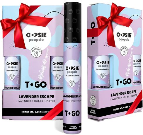 Oopsie Poopsie Before-You-Go Toilet Spray, Travel Essentials, Each Up to 50 Uses, On-The-Go Bathroom Odor Deodorizer with Essential Oils, TSA Approved Size, Flower Citrus 4 Pack, 0.34 Fl Oz in Saudi Arabia