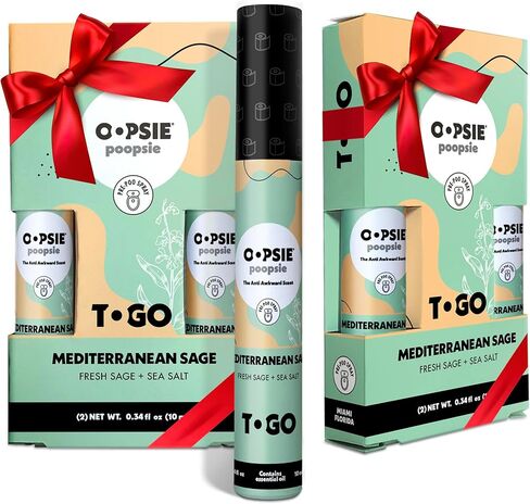 Oopsie Poopsie Before-You-Go Toilet Spray, Travel Essentials, Each Up to 50 Uses, On-The-Go Bathroom Odor Deodorizer with Essential Oils, TSA Approved Size, Flower Citrus 4 Pack, 0.34 Fl Oz in Saudi Arabia