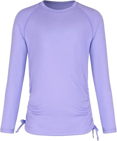 beautyin Rash Guard for Girls Long Sleeve Swim Shirt UPF 50+ Sun Protection Teen Girls Swimsuit Athletic Shirts 7-16Y in Saudi Arabia