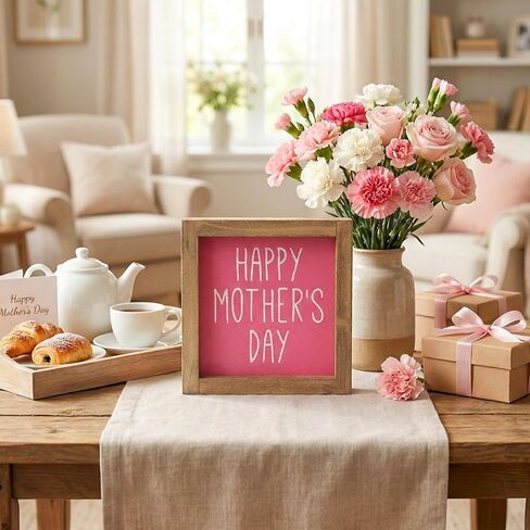 علامة عيد الأب فلانجايري، هدايا الأب من أطفال ابنة الابن، لوحة خشبية بابية، قطع مركزية للطاولة ديكور حوائط المنزل in Kuwait