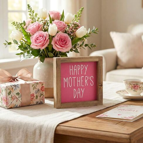 علامة عيد الأب فلانجايري، هدايا الأب من أطفال ابنة الابن، لوحة خشبية بابية، قطع مركزية للطاولة ديكور حوائط المنزل in Kuwait