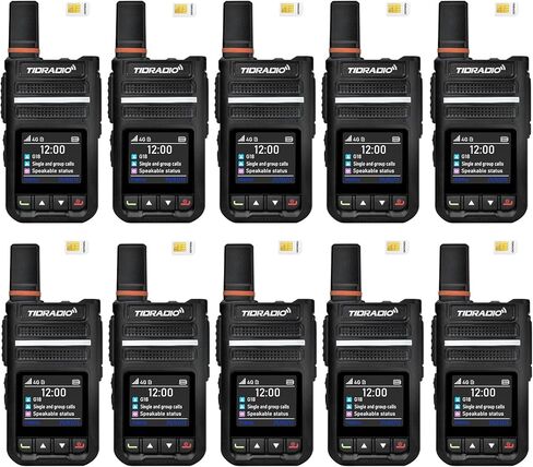 TIDRADIO TD-G18 Rapid Long Range Walkie Talkies Radio Unlimited Range 1000 Miles Compatible with TD-M15, Nationwide POC Two Way Radio with SIM Card for Family Logistics Compan, 4 Pack in Saudi Arabia