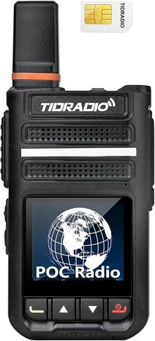 TIDRADIO TD-G18 Rapid Long Range Walkie Talkies Radio Unlimited Range 1000 Miles Compatible with TD-M15, Nationwide POC Two Way Radio with SIM Card for Family Logistics Compan, 4 Pack in Saudi Arabia
