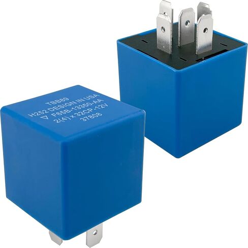 F65B-13350-AA Relay 12V 13.5A 5-Pin EP27 Electronic Flasher Relay Compatible with Jeep Cherokee Dodge Ram Ford Explorer Hazard Warning Lights Resolves Solid Signal Fix (2-Pack) in Saudi Arabia
