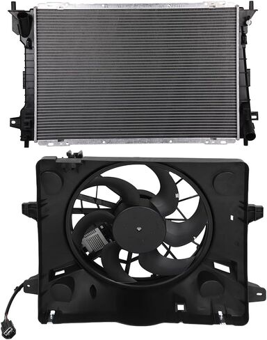 Radiator Cooling Fan Fit 2003-2005 for Lincoln Town Car 4.6L 2003-2005 for Mercury Grand Marquis 4.6L 2003-2004 for Mercury Marauder 4.6L 620-120 Black in Saudi Arabia