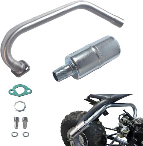 ترقية ماسورة العادم مع كاتم الصوت لـ Coleman CT200U BT200X CT200u-ex، لـ Predator 212cc 196cc/6.5HP Go Kart ودراجة صغيرة تعمل بالغاز in Kuwait