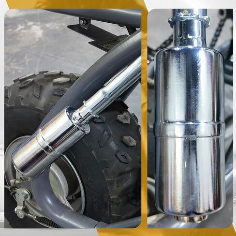 ترقية ماسورة العادم مع كاتم الصوت لـ Coleman CT200U BT200X CT200u-ex، لـ Predator 212cc 196cc/6.5HP Go Kart ودراجة صغيرة تعمل بالغاز in Kuwait