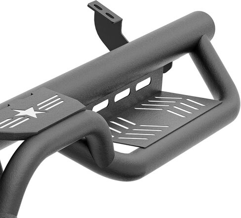 لوحات الجري ذات الدرجات الجانبية المتوافقة مع إصدار 2010-2024 Toyota 4Runner Trail Edition، 2014-2024 Toyota 4-Runner SR5 / TRD Pro (بدون تنانير جانبية)، تصميم درجين مزود بمسامير على السكك الحديدية الجانبية Nerf Bar in Saudi Arabia