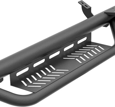 لوحات الجري ذات الدرجات الجانبية المتوافقة مع إصدار 2010-2024 Toyota 4Runner Trail Edition، 2014-2024 Toyota 4-Runner SR5 / TRD Pro (بدون تنانير جانبية)، تصميم درجين مزود بمسامير على السكك الحديدية الجانبية Nerf Bar in Saudi Arabia