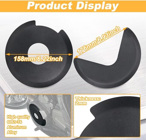 Engine Case Guards with RTV Adhesive Fit for DR650 1996-2025 Clutch and Lgnition Case Protector Cover in Saudi Arabia
