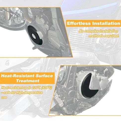 Engine Case Guards with RTV Adhesive Fit for DR650 1996-2025 Clutch and Lgnition Case Protector Cover in Saudi Arabia