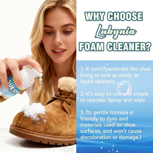 مجموعة تنظيف الأحذية المصنوعة من الجلد السويدي، مجموعة تنظيف الأحذية المصنوعة من جلد الغزال والجلد المدبوغ بوزن 6.76 أونصة، منظف الأحذية الرياضية مع فرشاة ومنشفة، منظف الجلد السويدي للأحذية والجلود وجلد النوبوك والجلد والنسيج والقماش in Kuwait