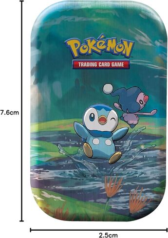 Pokémon TCG: Sinnoh Stars Mini Tin - Piplup, Mr Mime (2 Booster Packs & 1 Pokémon Art Card) in Saudi Arabia
