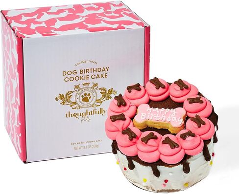 الحيوانات الأليفة المدروسة، كعكة كوكي صغيرة لعيد ميلاد سعيد للكلاب، وردية، بنكهة زبدة الفول السوداني، كعكة بسكويت مجوفة مزينة يدويًا لجميع سلالات الكلاب in Kuwait