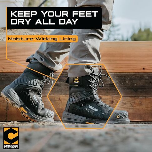 Chinook Footwear Scorpion 9" Composite Toe Industrial & Construction Waterproof Work Boots in Kuwait