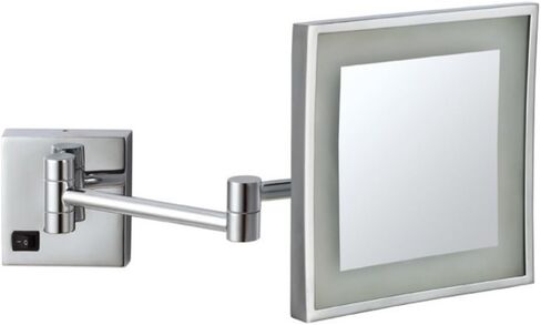 Nameek's Glimmer Square Wall-Mounted 3X Mirror AR7701, Chrome in Saudi Arabia