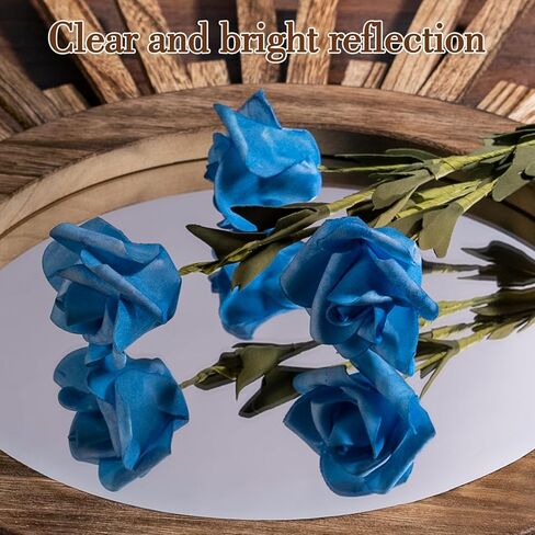 مرآة بوهو صن برست مقاس 24 بوصة، مرآة خشبية مستديرة لتزيين الحائط مرآة شمسية لغرفة النوم وغرفة المعيشة والحمام والممر والشرفة ومدخل المزرعة وهدية الانتقال لمنزل جديد in Kuwait