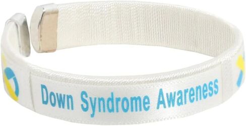 Down Syndrome Awareness Blue & Yellow Wholesale Pack Bangle Bracelets – Blue & Yellow Ribbon Bangle Bracelet for Down Syndrome Awareness – Perfect for Support Groups, Gift-Giving and Fundraising in Saudi Arabia