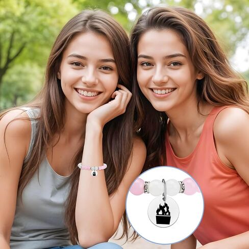 Thank You Gift Bracelets for Women Teacher Appreciation Gifts Bracelets for Women Friend Jewelry Thank You Cards & Stretch Bead Bracelets Gift for Coworker Boss Gifts Christmas Birthday Presents in Saudi Arabia