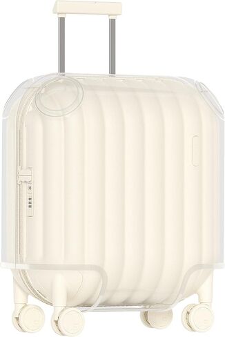 artrips) واقيات غطاء الأمتعة - حقيبة بعجلات من مادة PVC السميكة الشفافة (24 بوصة) in Kuwait