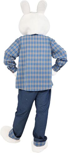 7 Pcs Easter Bunny Costume Adult Rabbit Suit Costume For Men with Headcover Fancy Dress Outfit for Easter Holiday in Kuwait