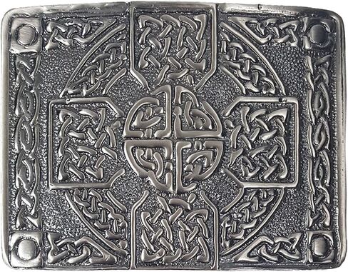 إبزيم حزام متقاطع سلتيك عتيق - إبزيم حزام المرتفعات الاسكتلندي التقليدي بتصميم متشابك in Kuwait