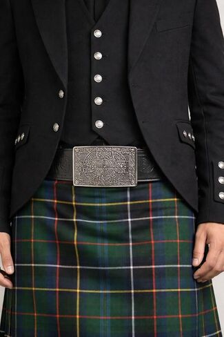 إبزيم حزام متقاطع سلتيك عتيق - إبزيم حزام المرتفعات الاسكتلندي التقليدي بتصميم متشابك in Kuwait