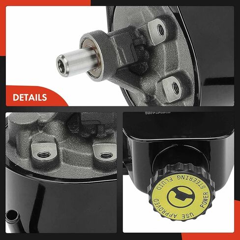 A-Premium Power Steering Pump, with Reservoir, Compatible with Dodge Durango 2001-2003 5.9L, Dakota 2001-2003 3.9L 5.9L, Replace # 52039489AD, 52039489AC in Kuwait