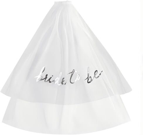 Bridal veil Bride to Be Gold Foil Print Veil for Bachelorette Party Bridal Shower Wedding Veil Engagement Party Favors in Saudi Arabia