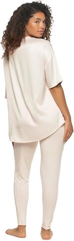 طقم بيجامة من Felina Elysees Rich Satin Tee وKnit Jogger in Saudi Arabia