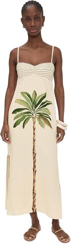 فستان طويل بطباعة استوائية للنساء، طباعة استوائية، L in Kuwait