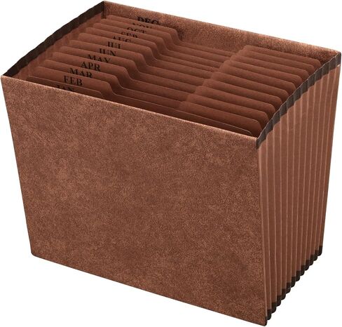 Pendaflex R-17M-OX Redrope Expanding File, Open Top, Jan.-Dec. Index, 12 x 10 in Saudi Arabia