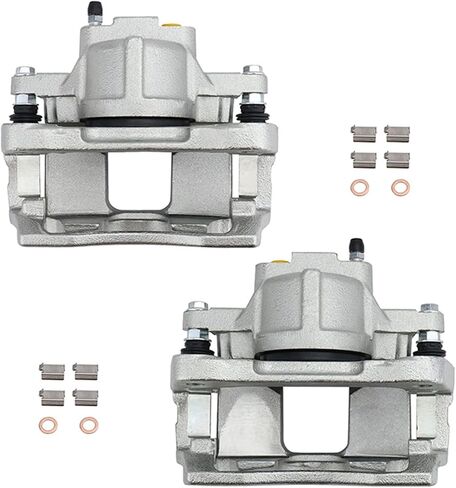 2x Front Disc Brake Caliper W/Bracket for 08-13 Chrysler Town&Country,for 08-15 Dodge Grand/07-10 Nitro, for 09-12 VW Routan, for Jeep 08-12 Liberty/ 07-12 Wrangler, for Ram 12-13 C/V 18B5044 18B5045 in Saudi Arabia