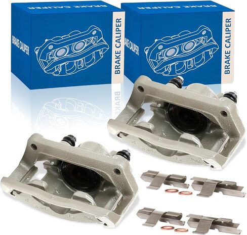 Brake Caliper Assembly with Bracket Compatible with 2002-2010 Dodge Ram 1500 2011-2023 Ram 1500 2004-2009 Dodge Durango Disc Brake Caliper Rear Pair 18B4837 18B4836 in Kuwait