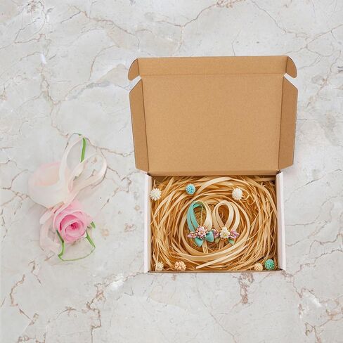 مجموعة صناديق الشحن من HORLIMER مقاس 7 × 5 × 1 مكونة من 100 قطعة، صندوق بريد من الورق المقوى المموج الأبيض لتعبئة الشركات الصغيرة in Kuwait