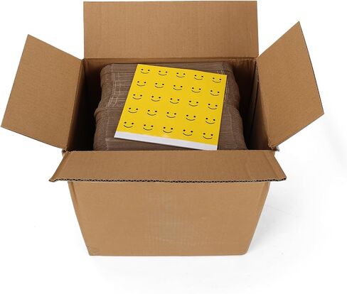 مجموعة صناديق الشحن من HORLIMER مقاس 7 × 5 × 1 مكونة من 100 قطعة، صندوق بريد من الورق المقوى المموج الأبيض لتعبئة الشركات الصغيرة in Kuwait